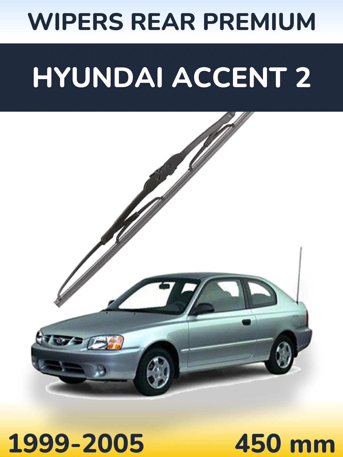 Ștergătoare WIPERS REAR PREMIUM pentru Hyundai Accent 2