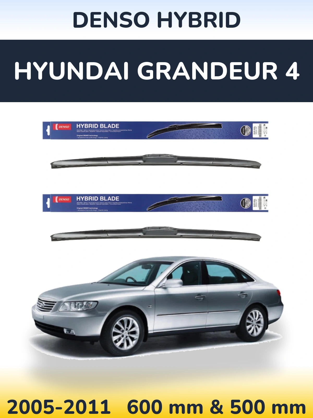 Ștergătoare Denso Hybrid pentru Hyundai Grandeur 4
