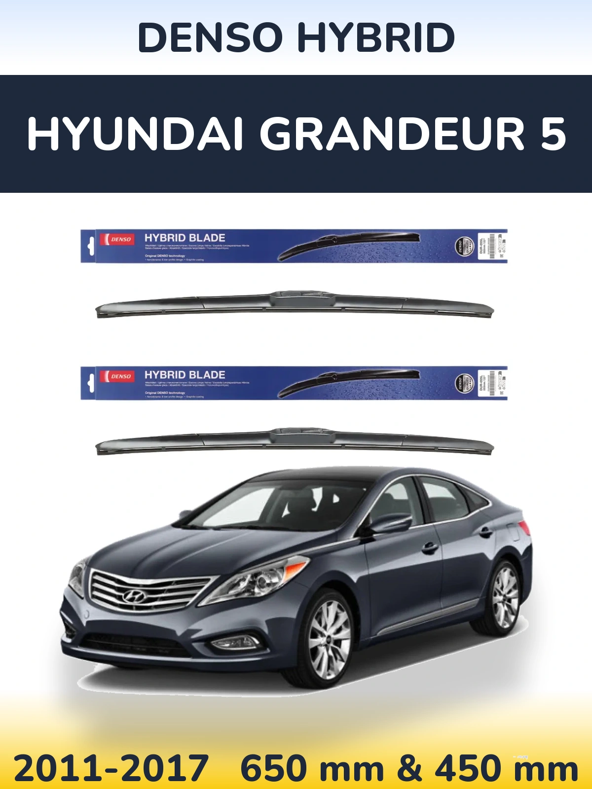 Ștergătoare Denso Hybrid pentru Hyundai Grandeur 5