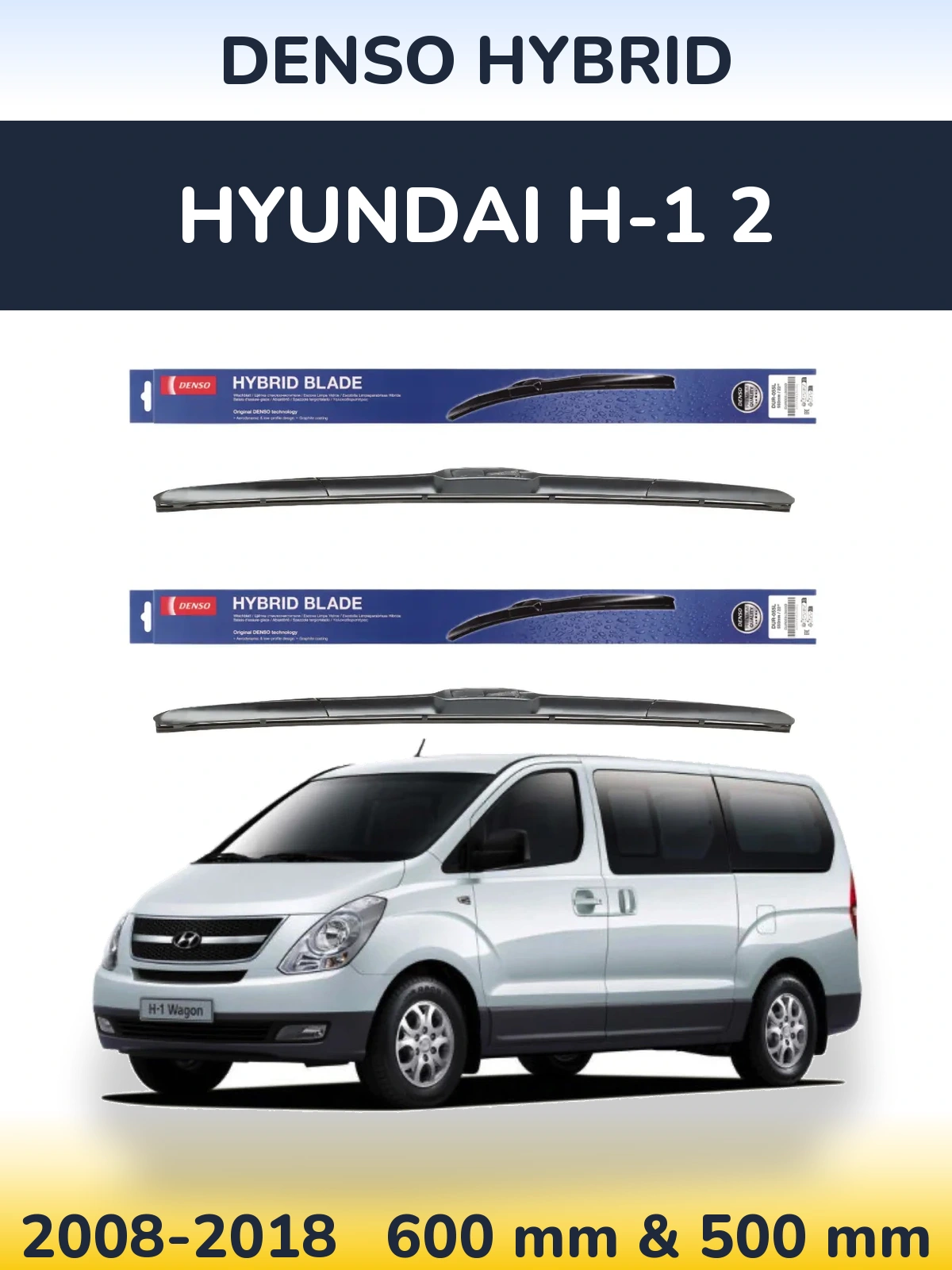 Ștergătoare Denso Hybrid pentru Hyundai H-1 2