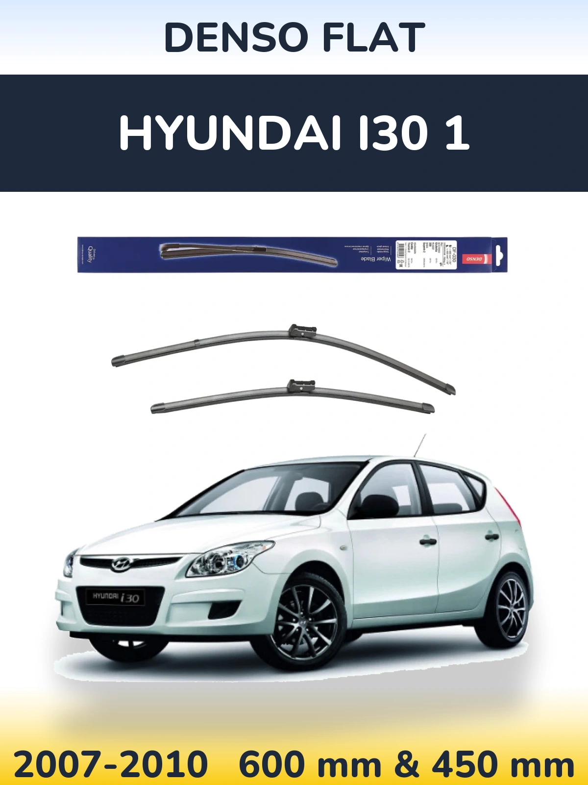 Ștergătoare Denso Flat pentru Hyundai i30 1