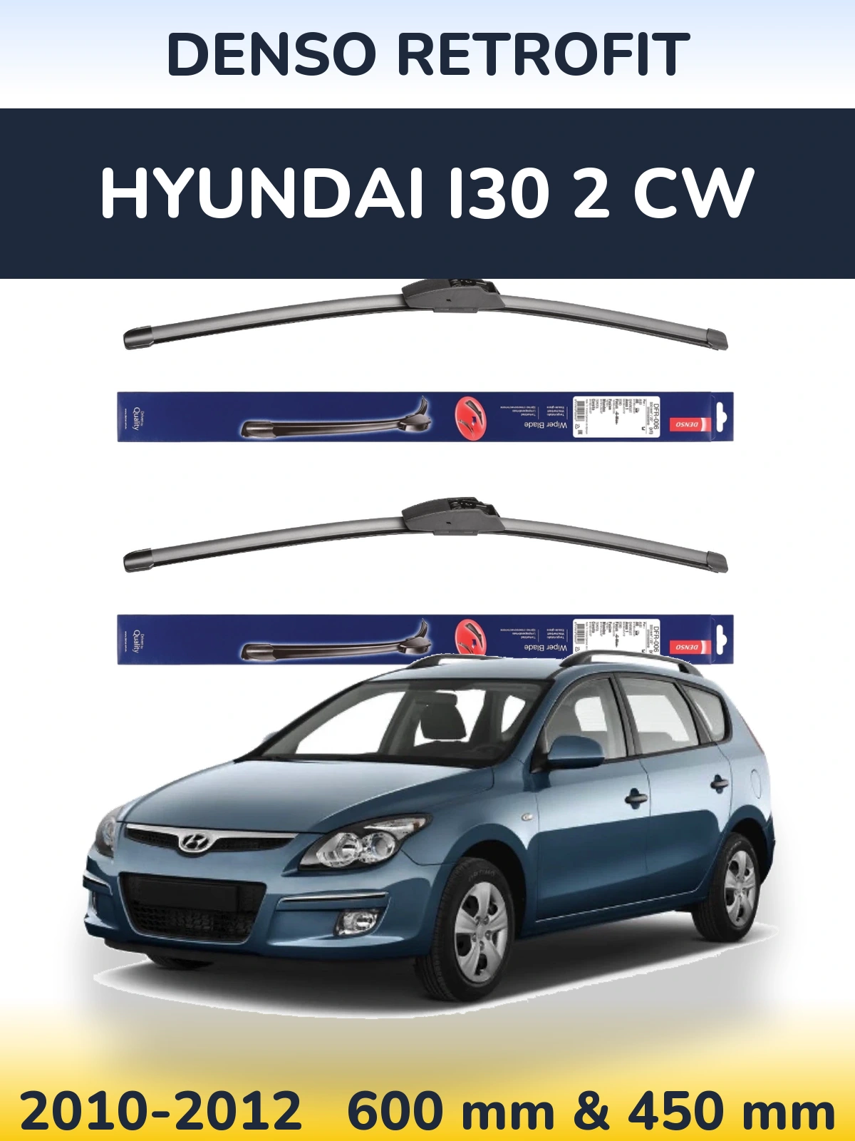 Ștergătoare Denso Retrofit pentru Hyundai i30 2 CW