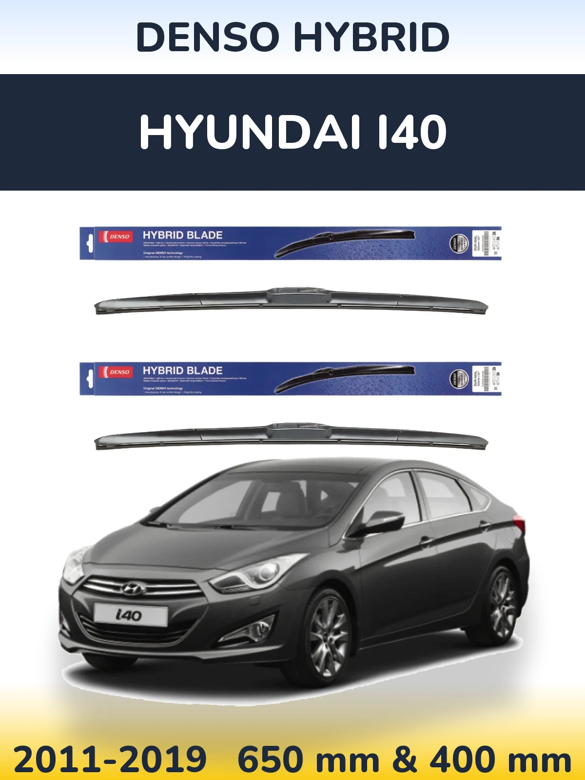 Ștergătoare Denso Hybrid pentru Hyundai i40