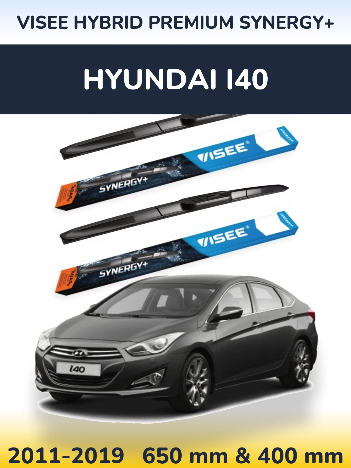 Ștergătoare VISEE HYBRID PREMIUM SYNERGY+ pentru Hyundai i40