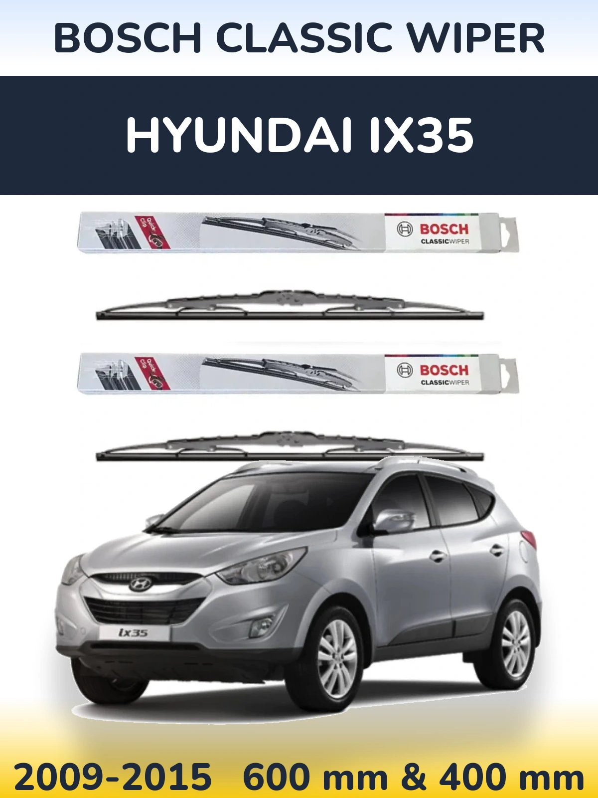 Ștergătoare BOSCH Classic Wiper pentru Hyundai ix35
