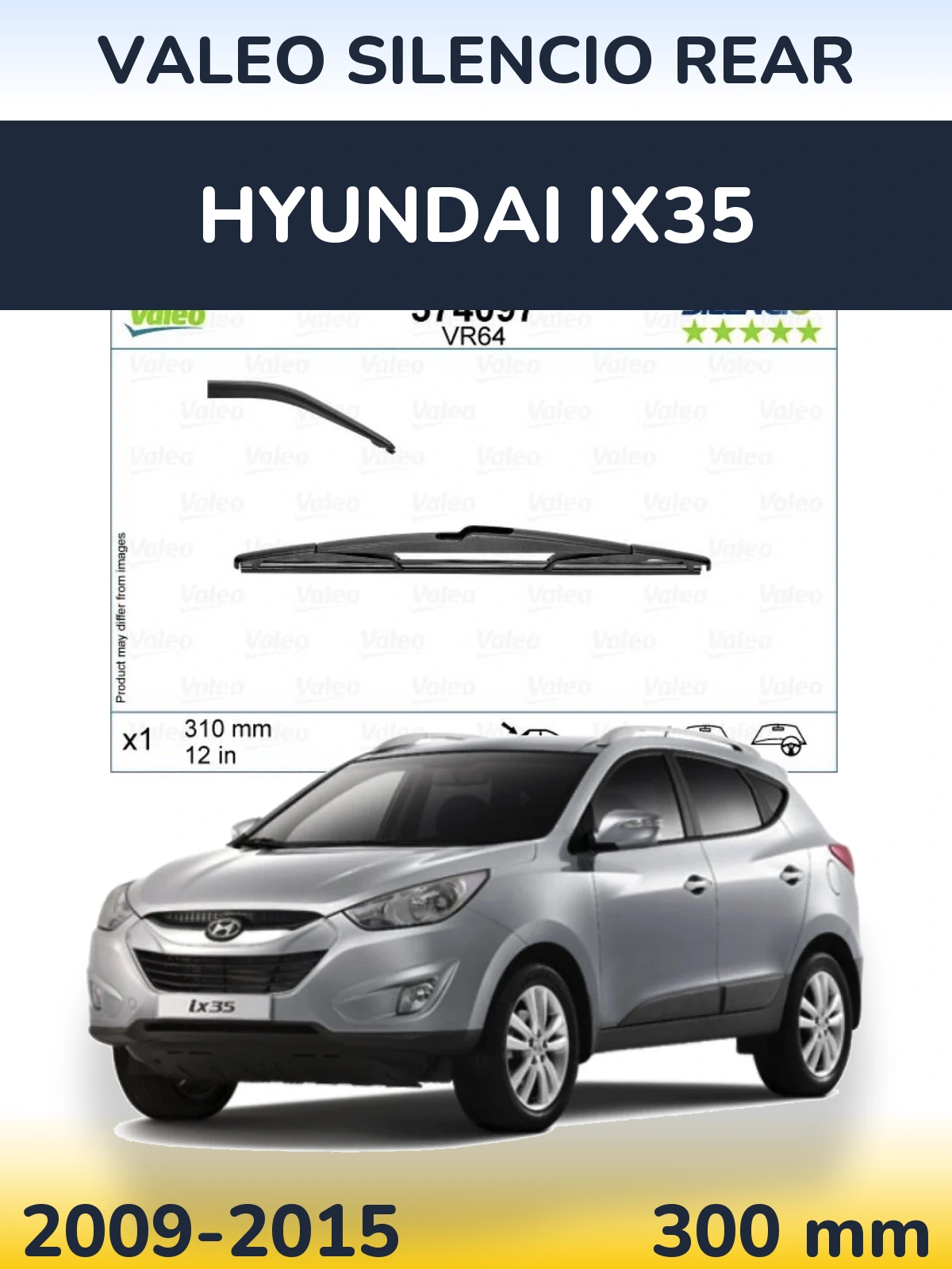 Ștergătoare Valeo Silencio Rear pentru Hyundai ix35