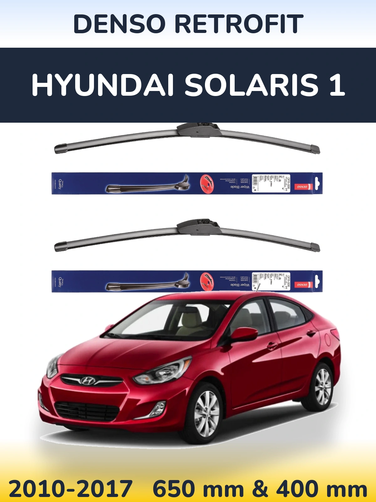 Ștergătoare Denso Retrofit pentru Hyundai Solaris 1