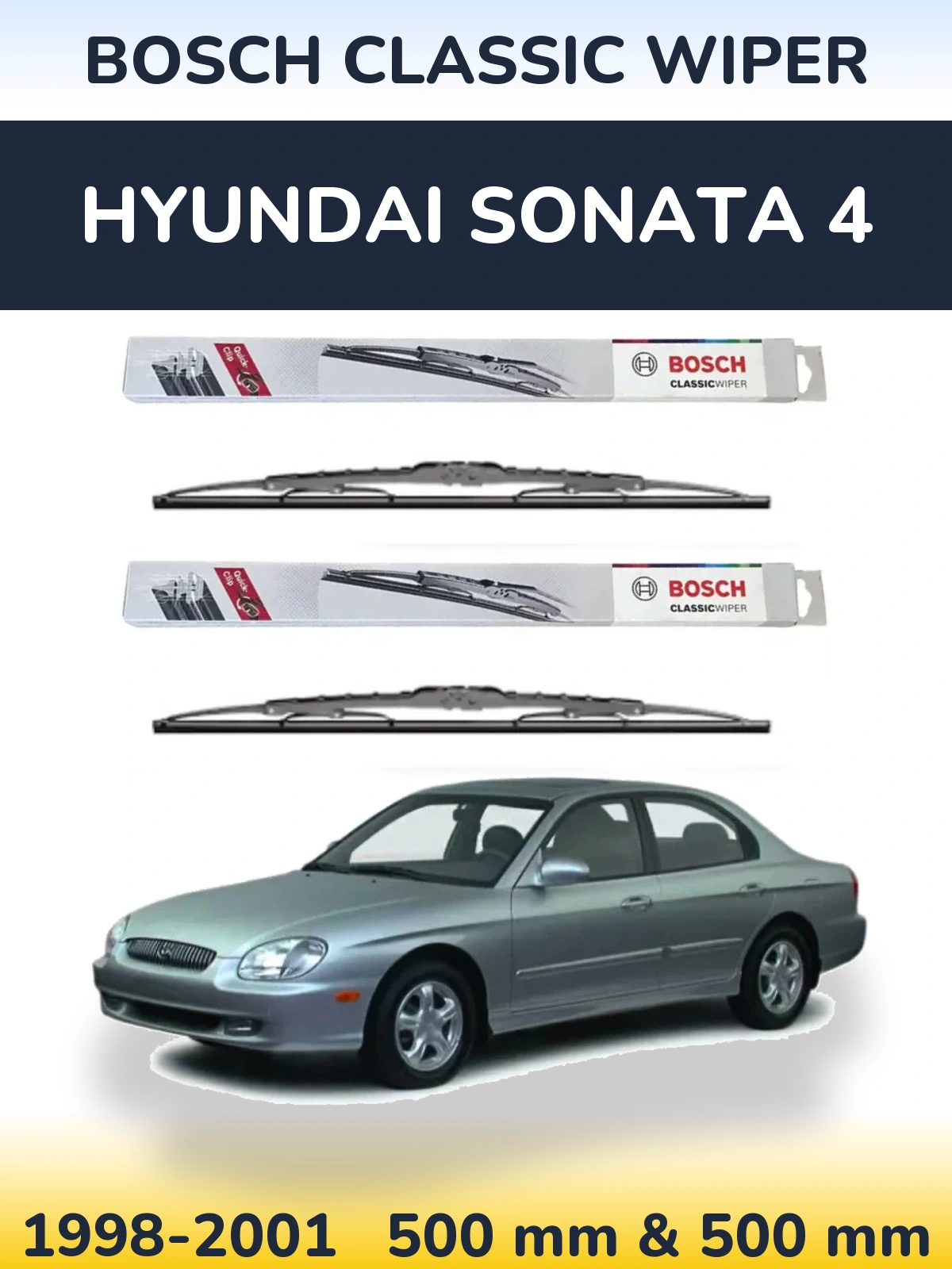 Ștergătoare BOSCH Classic Wiper pentru Hyundai Sonata 4