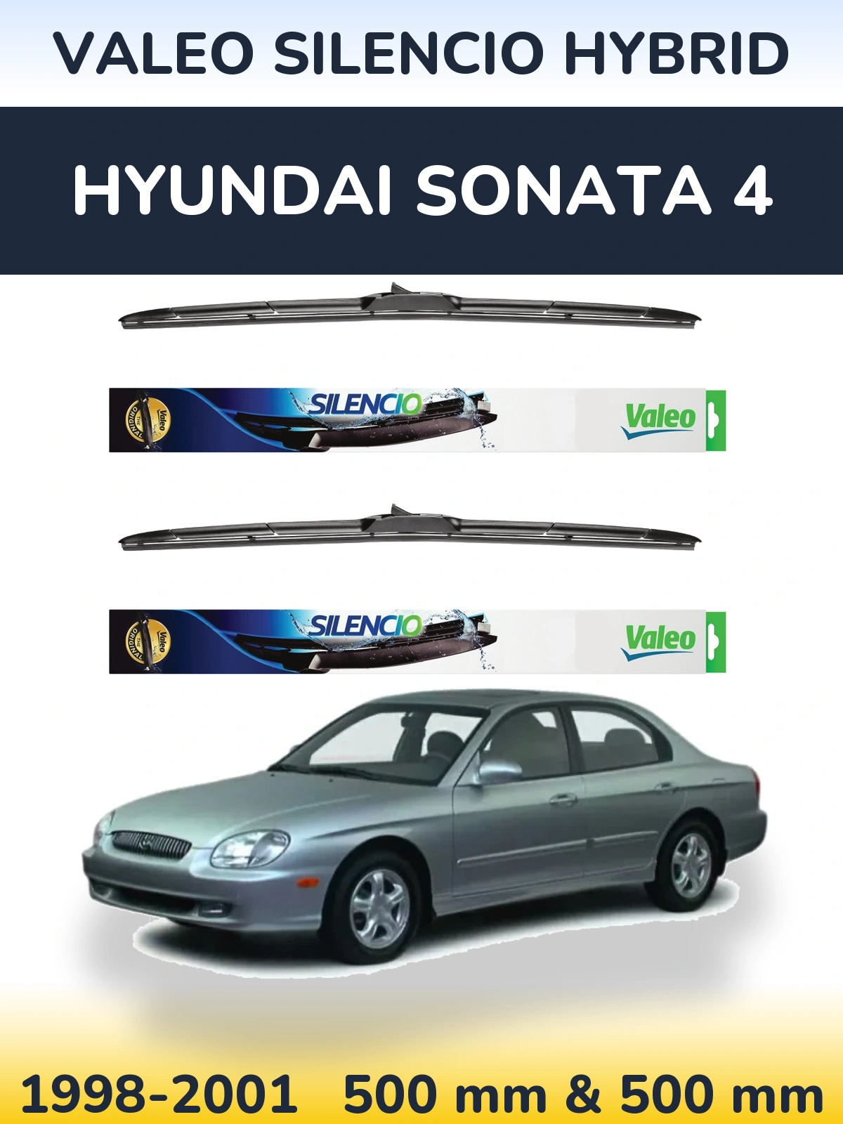 Ștergătoare Valeo Silencio Hybrid pentru Hyundai Sonata 4