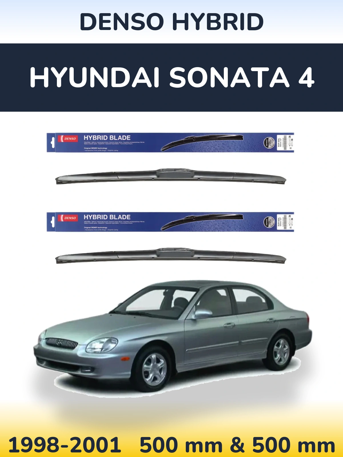 Ștergătoare Denso Hybrid pentru Hyundai Sonata 4