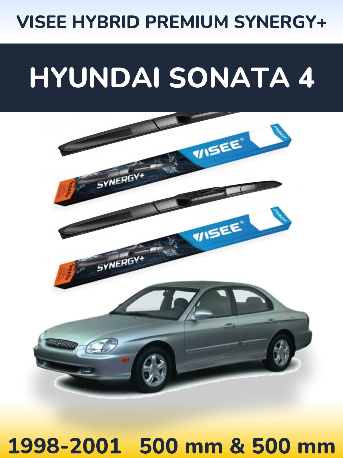 Ștergătoare VISEE HYBRID PREMIUM SYNERGY+ pentru Hyundai Sonata 4