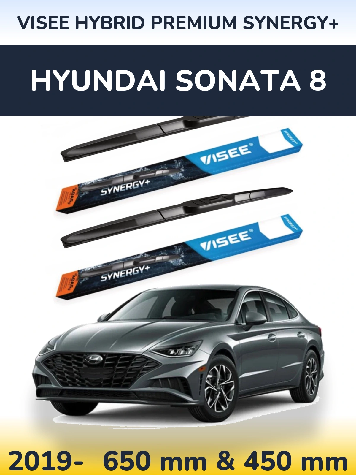Ștergătoare VISEE HYBRID PREMIUM SYNERGY+ pentru Hyundai Sonata 8