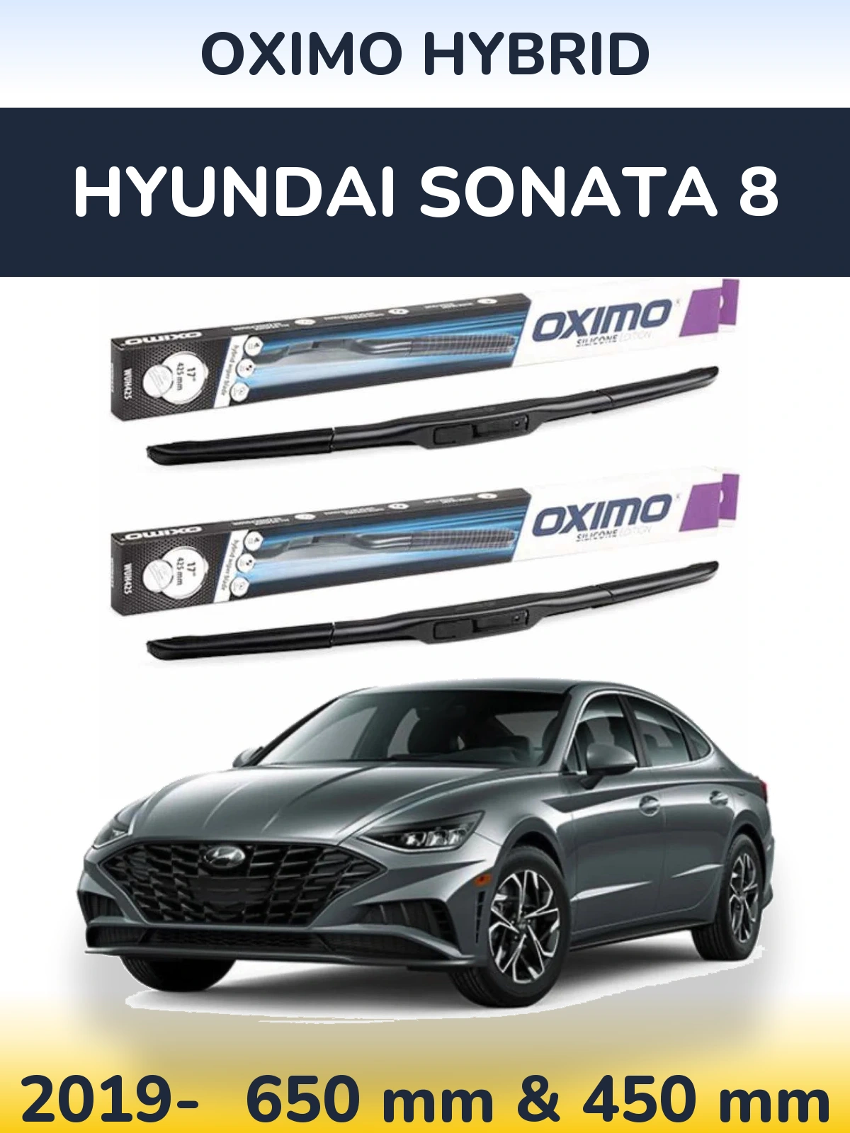 Ștergătoare Oximo Hybrid pentru Hyundai Sonata 8