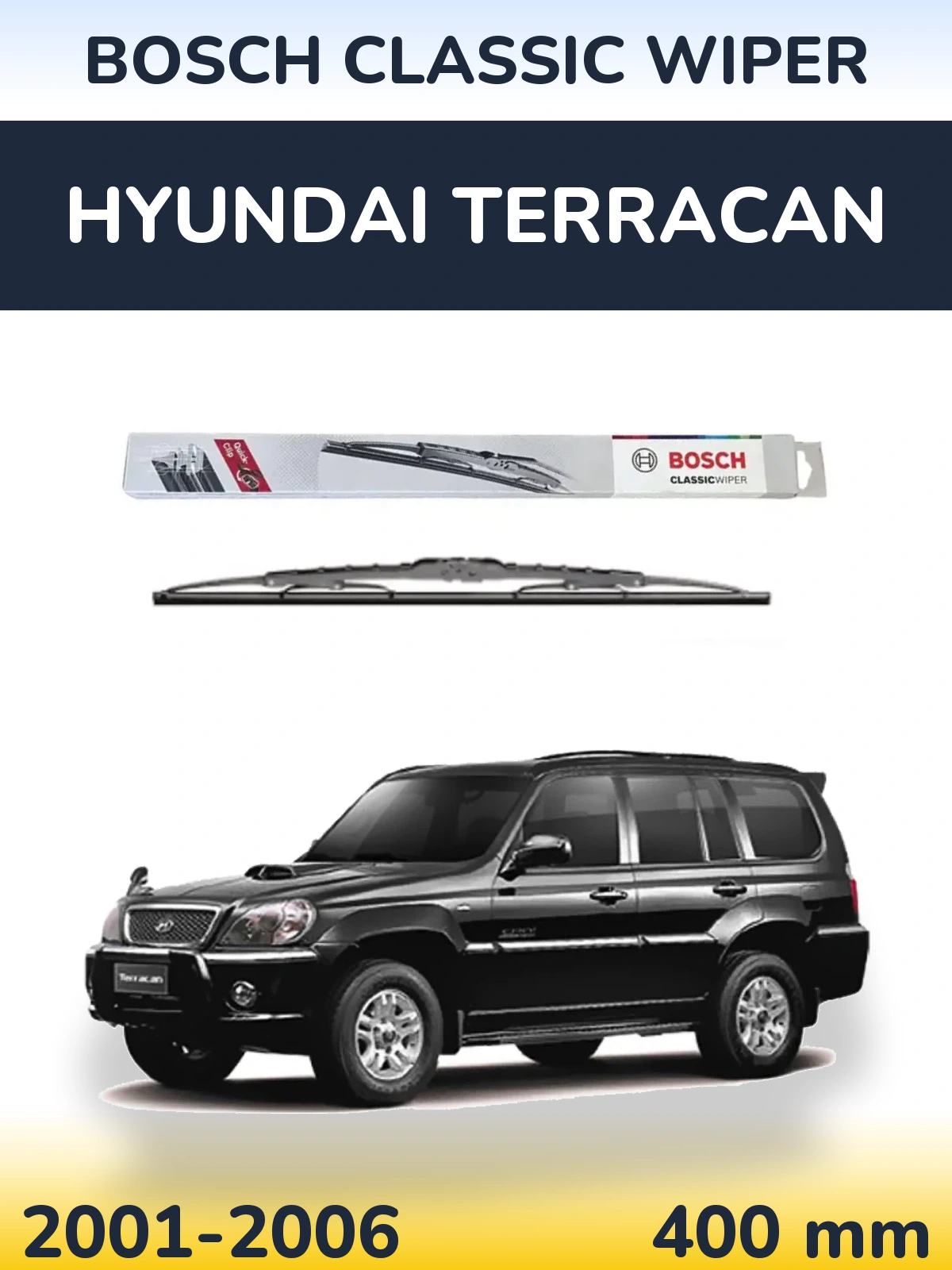 Ștergătoare BOSCH Classic Wiper pentru Hyundai Terracan
