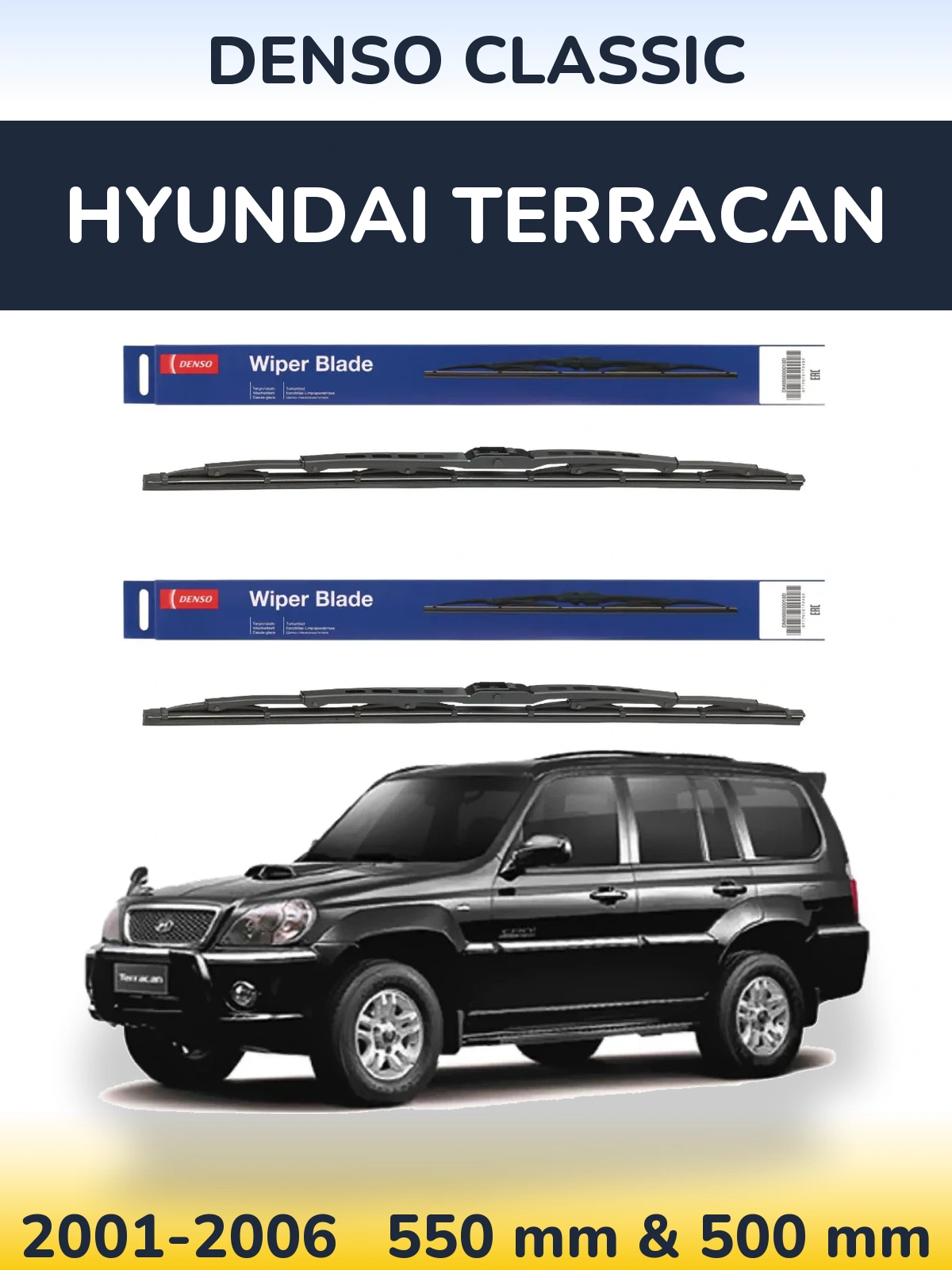 Ștergătoare Denso Classic pentru Hyundai Terracan