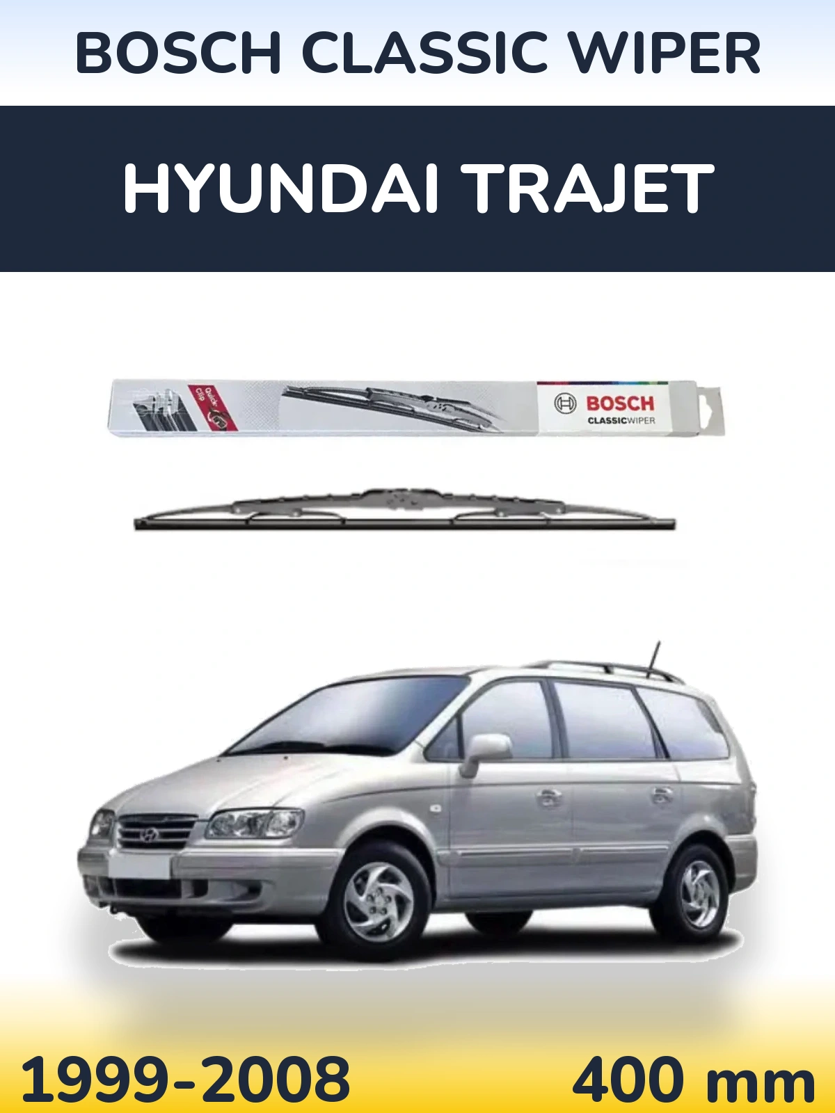 Ștergătoare BOSCH Classic Wiper pentru Hyundai Trajet