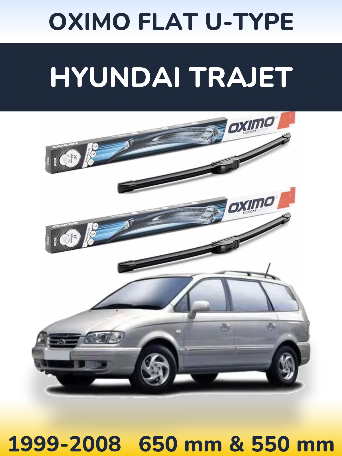 Ștergătoare Oximo Flat U-type pentru Hyundai Trajet
