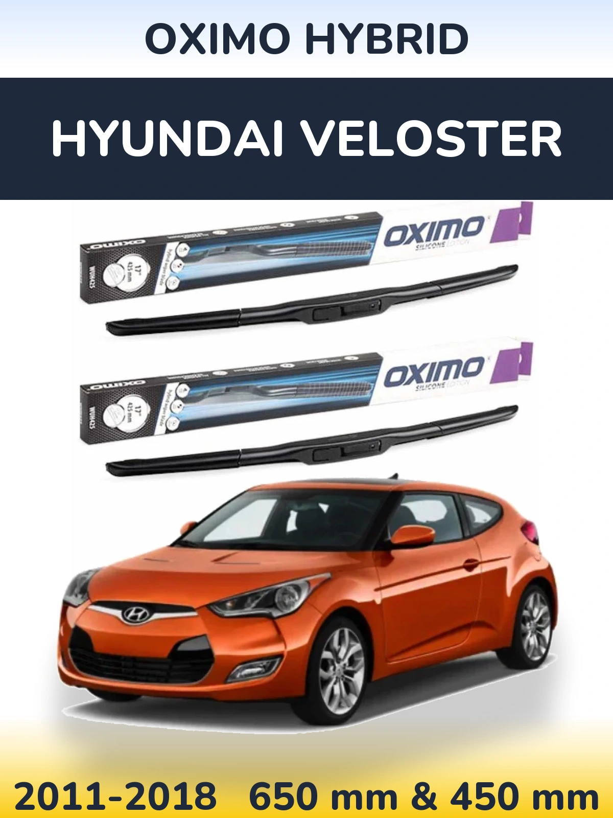 Ștergătoare Oximo Hybrid pentru Hyundai Veloster