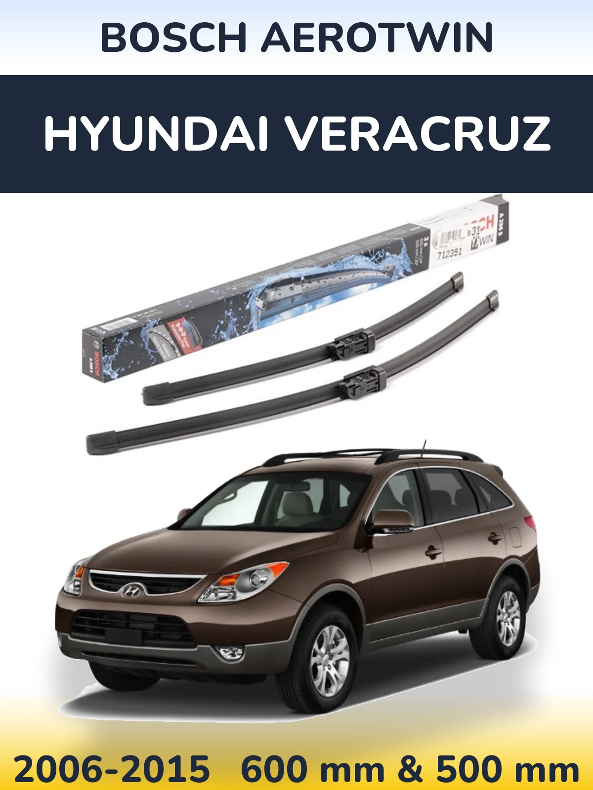 Ștergătoare BOSCH AeroTwin pentru Hyundai Veracruz