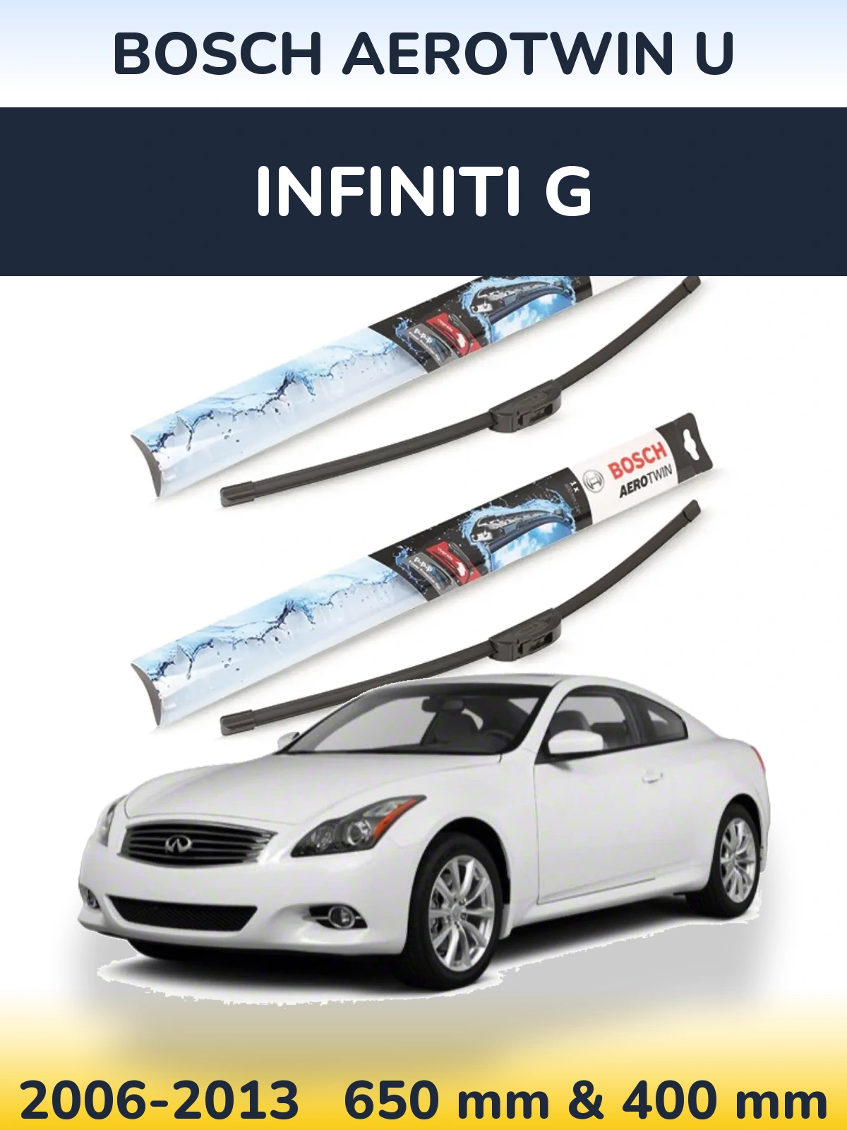 Ștergătoare BOSCH AeroTwin U pentru Infiniti G