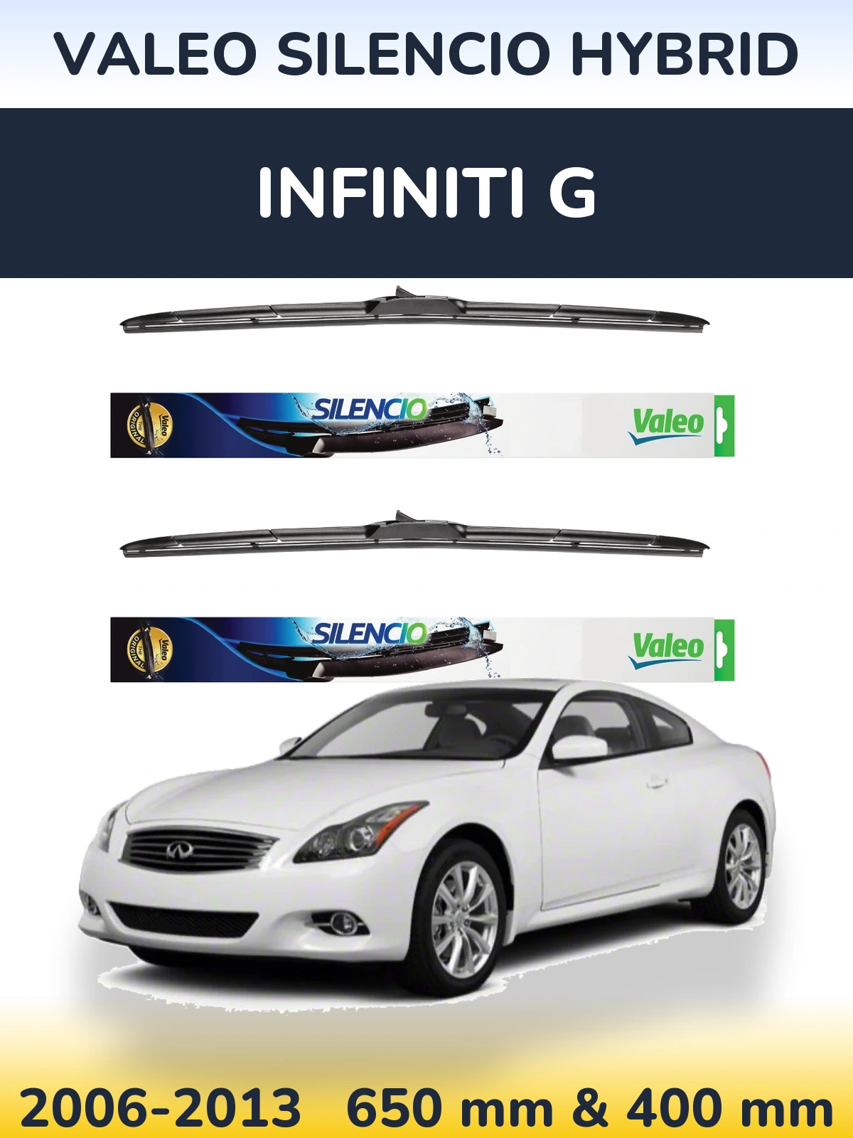 Ștergătoare Valeo Silencio Hybrid pentru Infiniti G