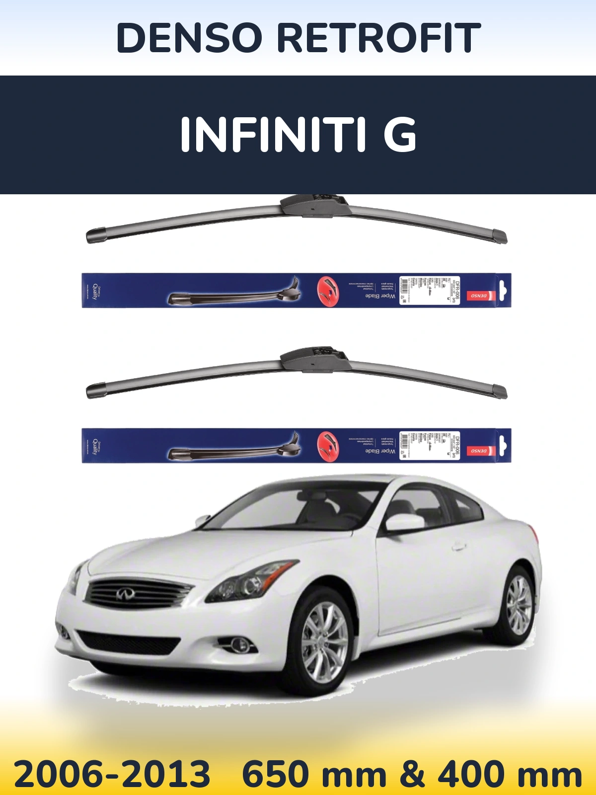 Ștergătoare Denso Retrofit pentru Infiniti G