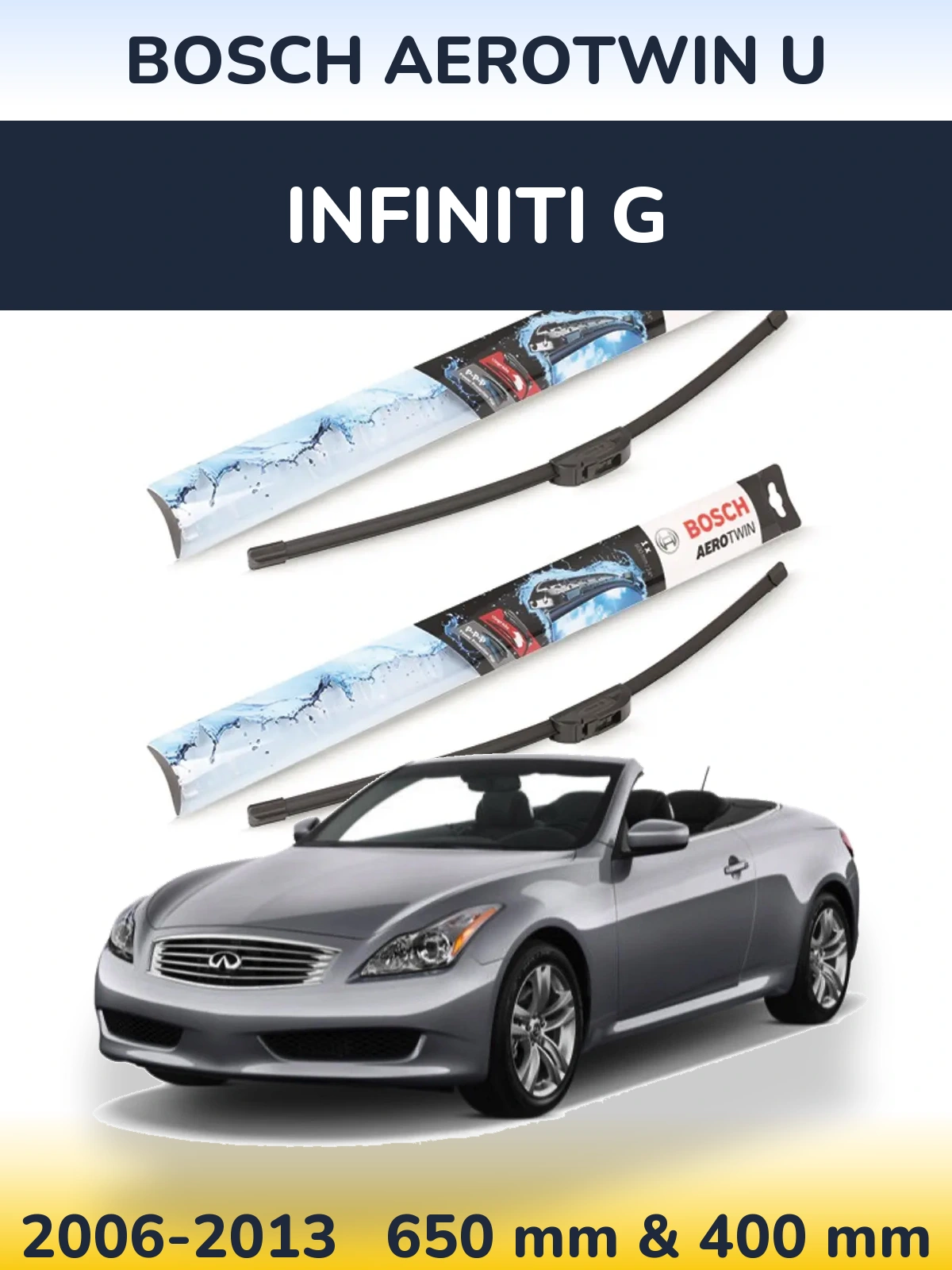 Ștergătoare BOSCH AeroTwin U pentru Infiniti G