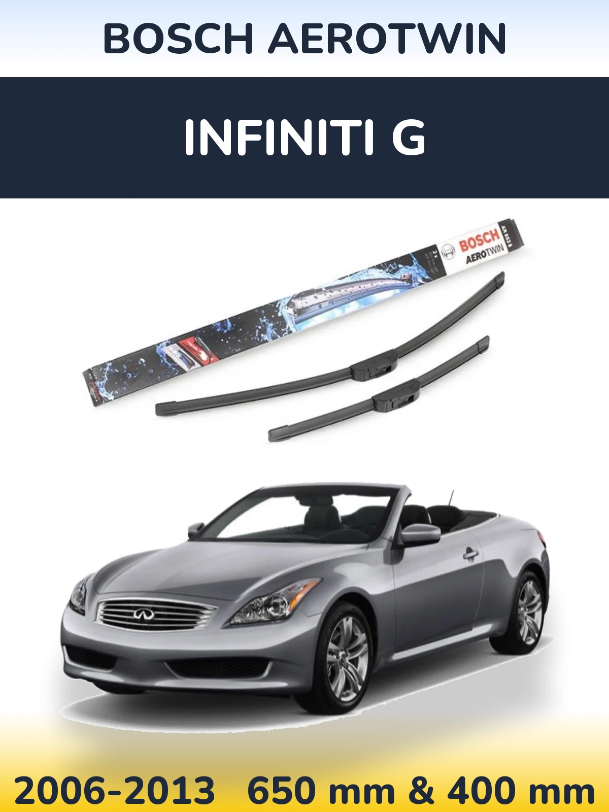 Ștergătoare BOSCH AeroTwin pentru Infiniti G