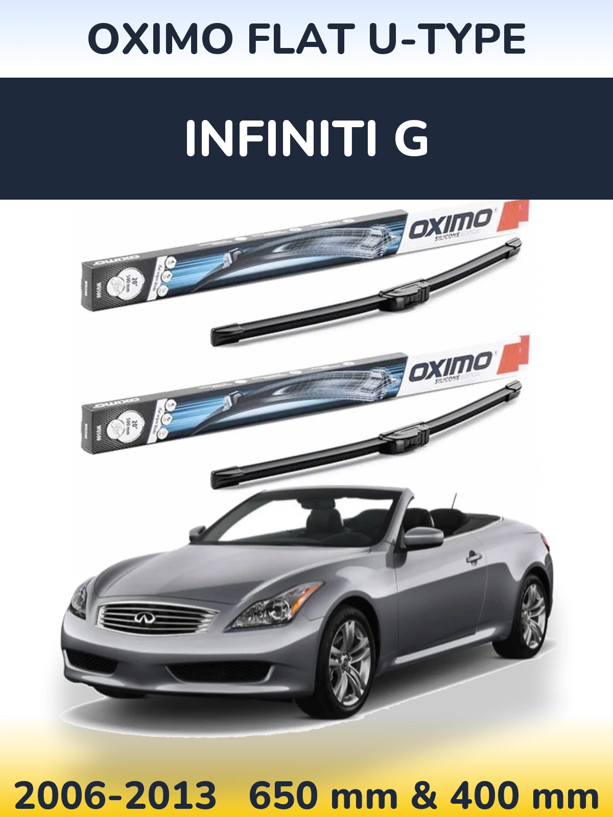 Ștergătoare Oximo Flat U-type pentru Infiniti G