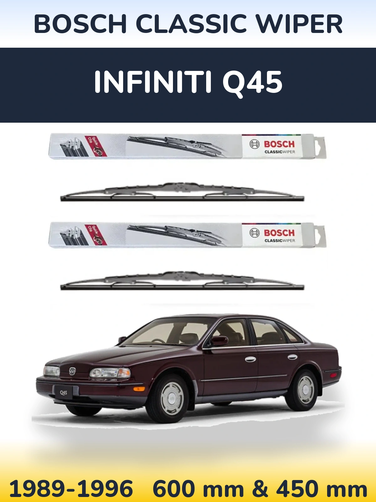 Ștergătoare BOSCH Classic Wiper pentru Infiniti Q45
