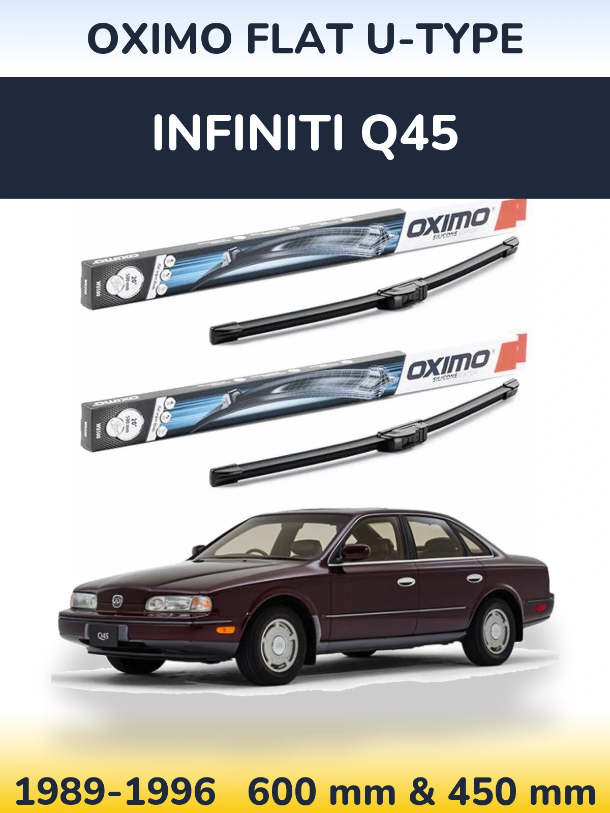 Ștergătoare Oximo Flat U-type pentru Infiniti Q45