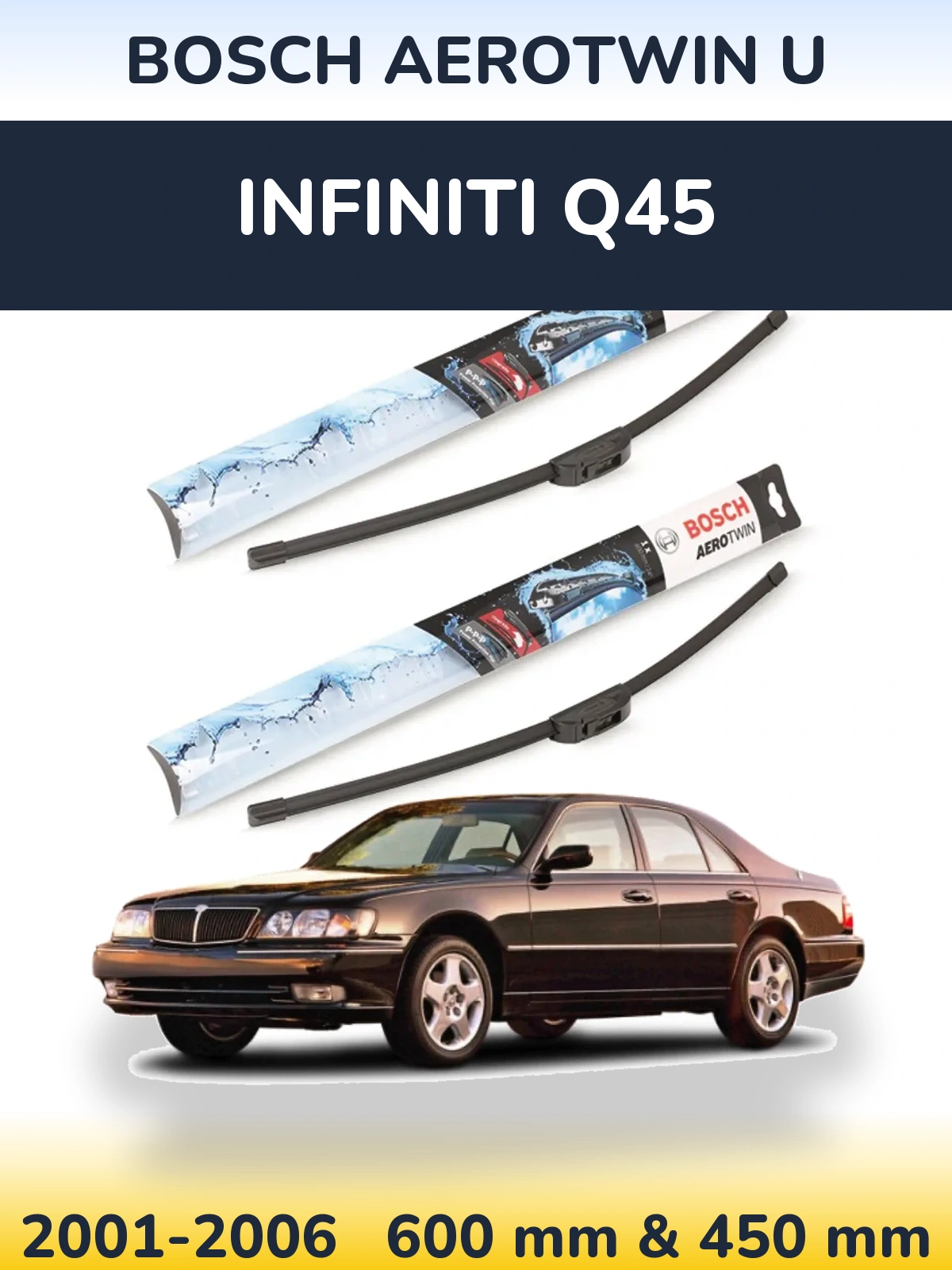 Ștergătoare BOSCH AeroTwin U pentru Infiniti Q45