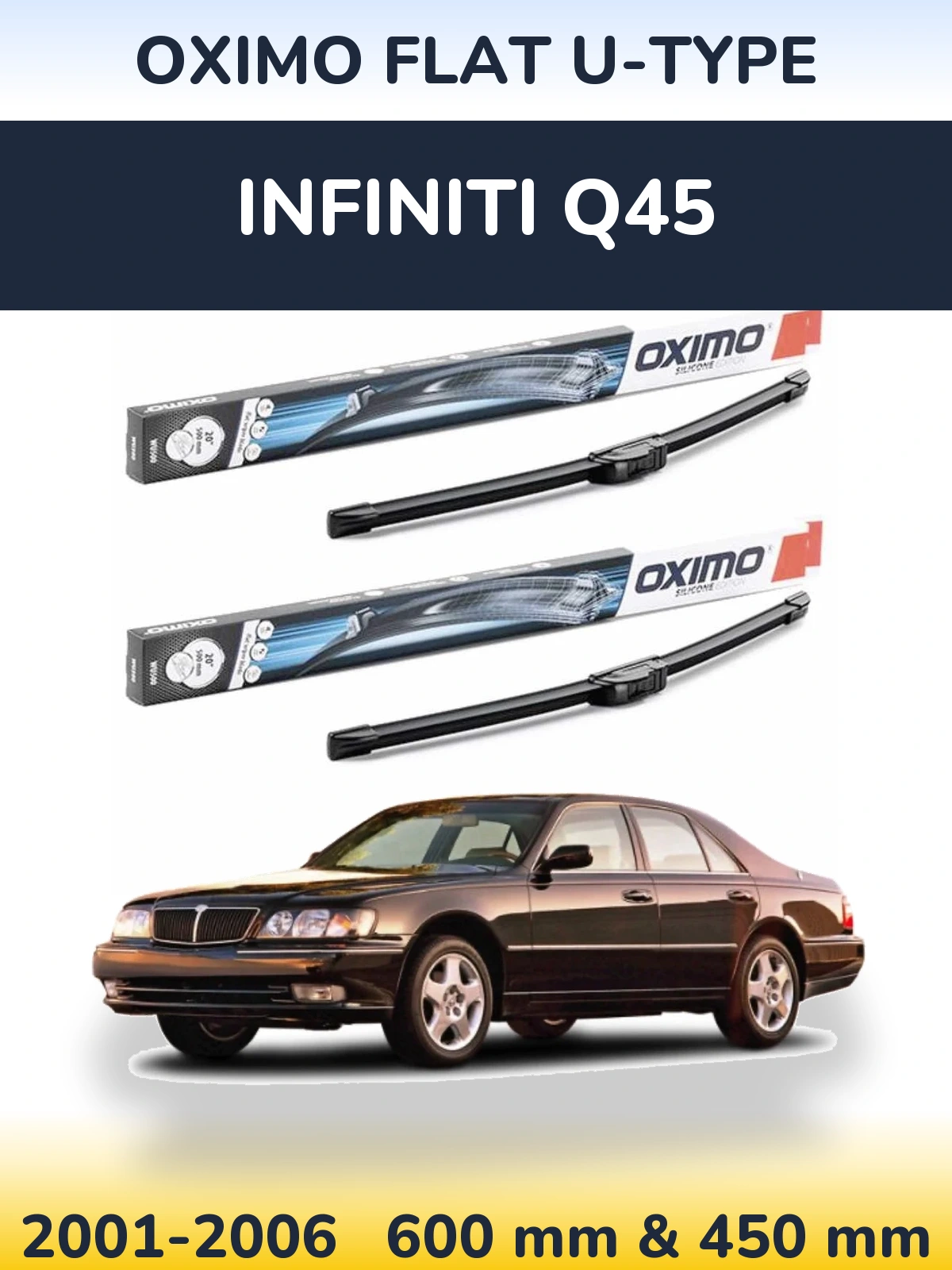 Ștergătoare Oximo Flat U-type pentru Infiniti Q45