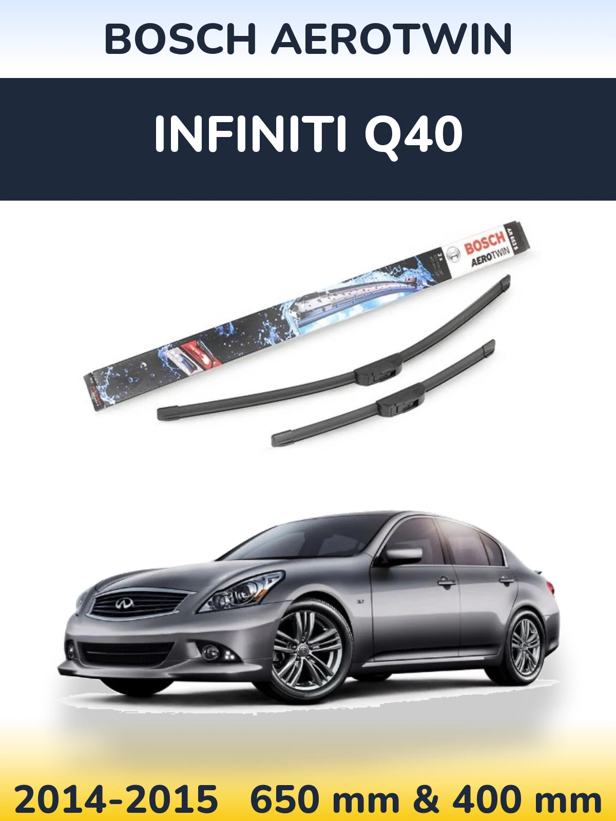 Ștergătoare BOSCH AeroTwin pentru Infiniti Q40