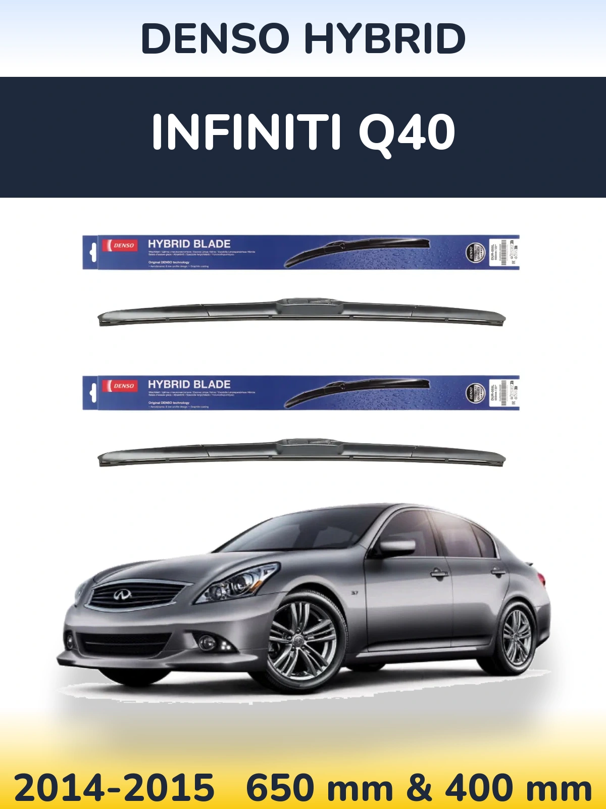 Ștergătoare Denso Hybrid pentru Infiniti Q40
