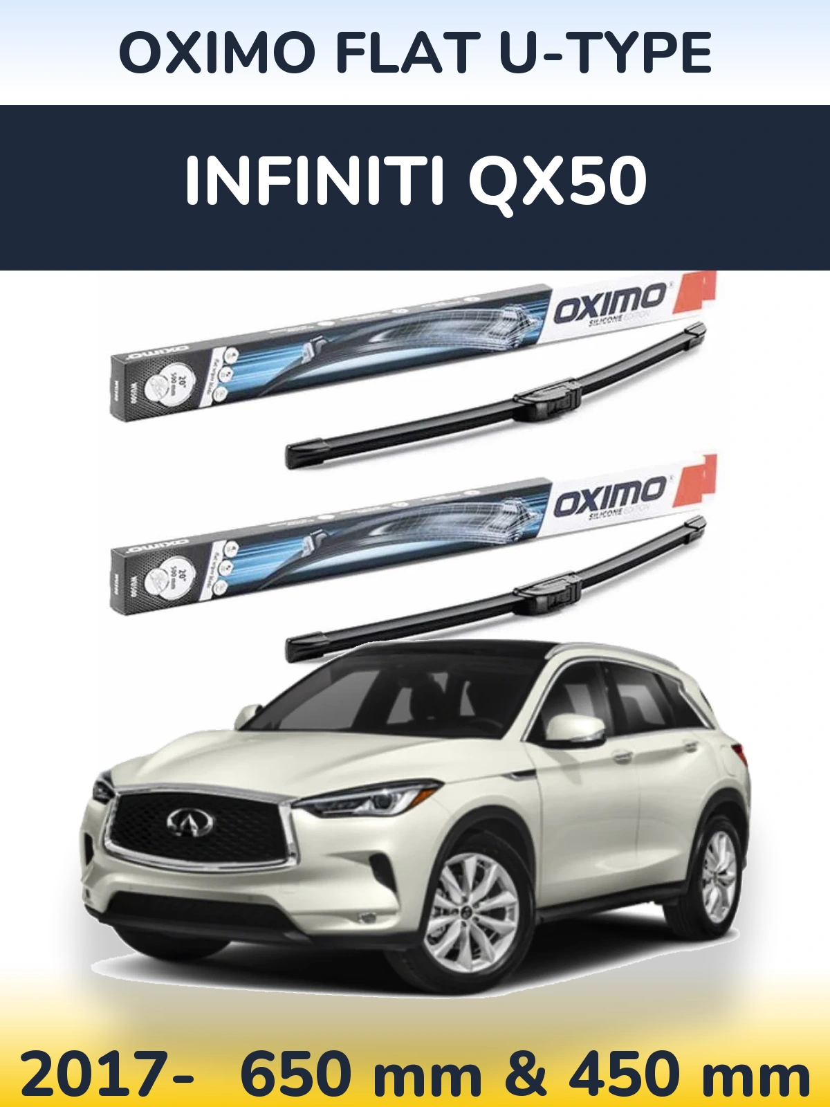 Ștergătoare Oximo Flat U-type pentru Infiniti QX50