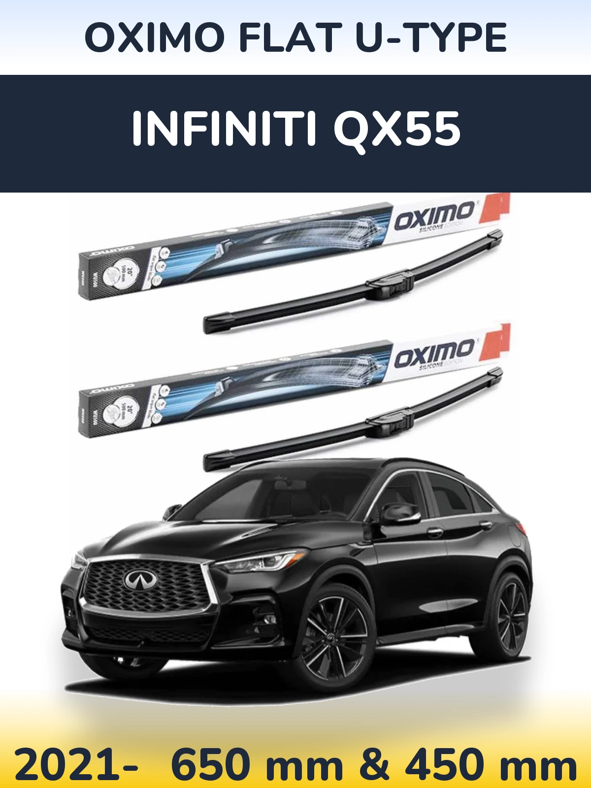 Ștergătoare Oximo Flat U-type pentru Infiniti QX55