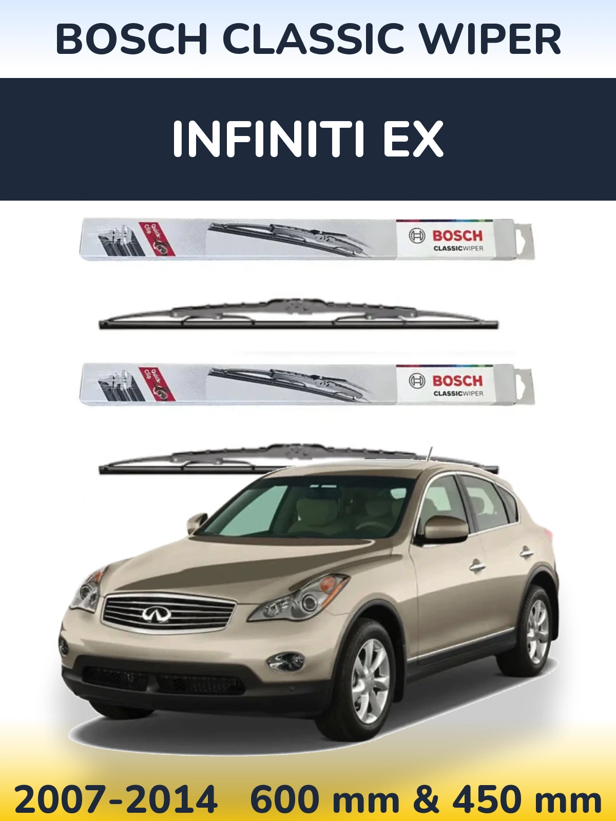 Ștergătoare BOSCH Classic Wiper pentru Infiniti EX