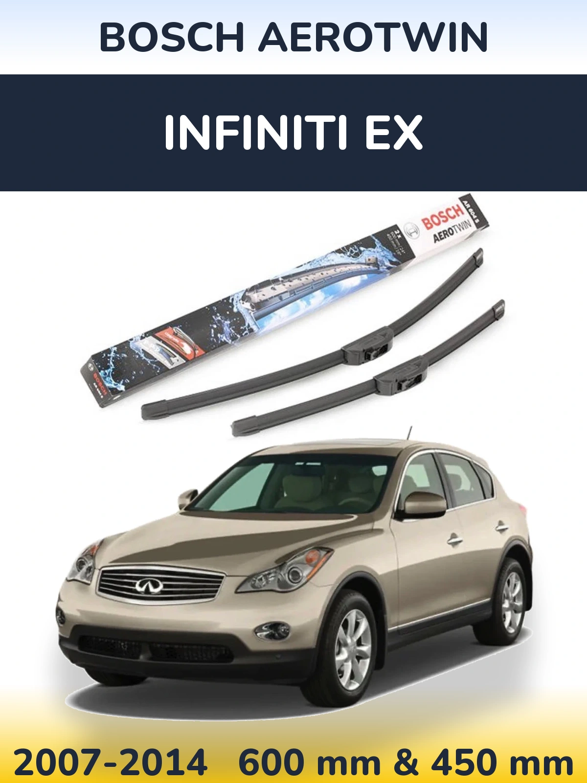 Ștergătoare BOSCH AeroTwin pentru Infiniti EX