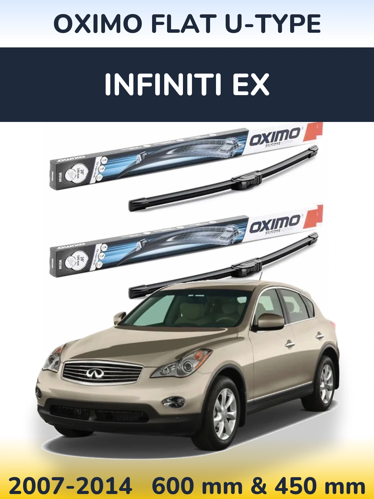 Ștergătoare Oximo Flat U-type pentru Infiniti EX