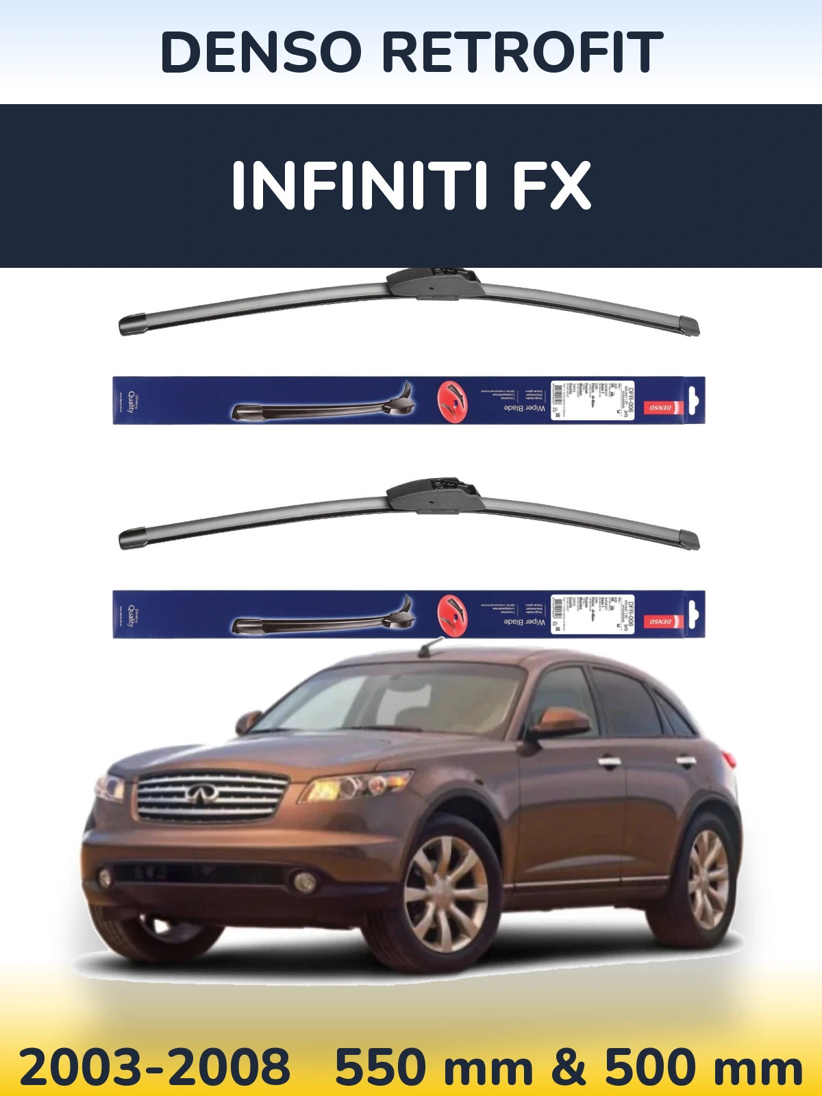 Ștergătoare Denso Retrofit pentru Infiniti FX