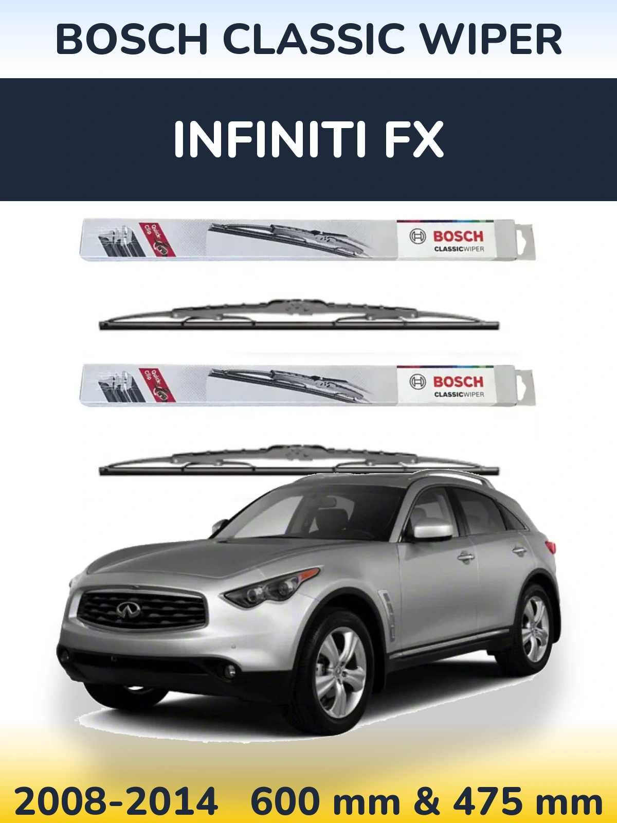 Ștergătoare BOSCH Classic Wiper pentru Infiniti FX