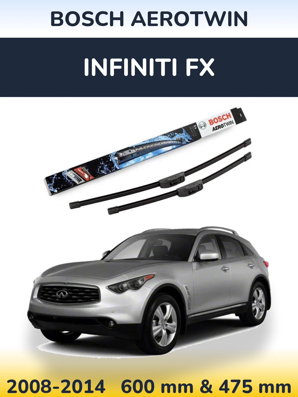 Ștergătoare BOSCH AeroTwin pentru Infiniti FX
