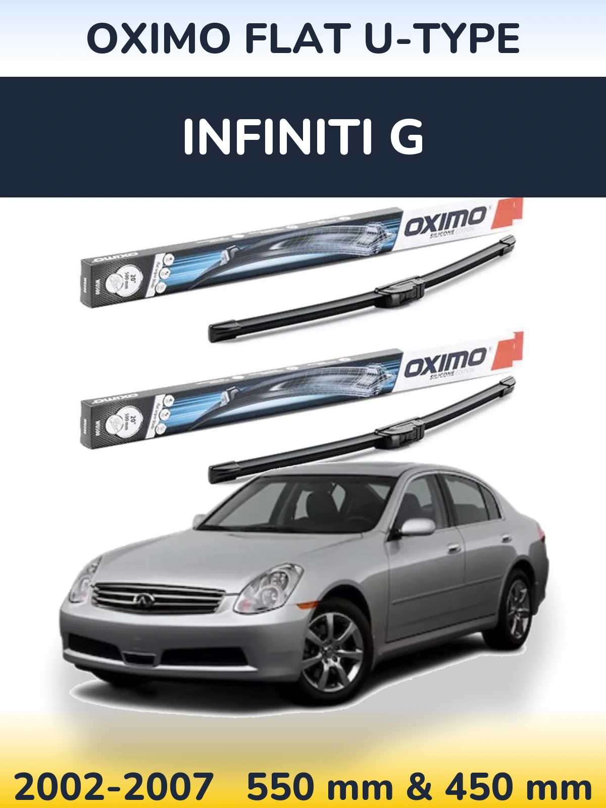 Ștergătoare Oximo Flat U-type pentru Infiniti G