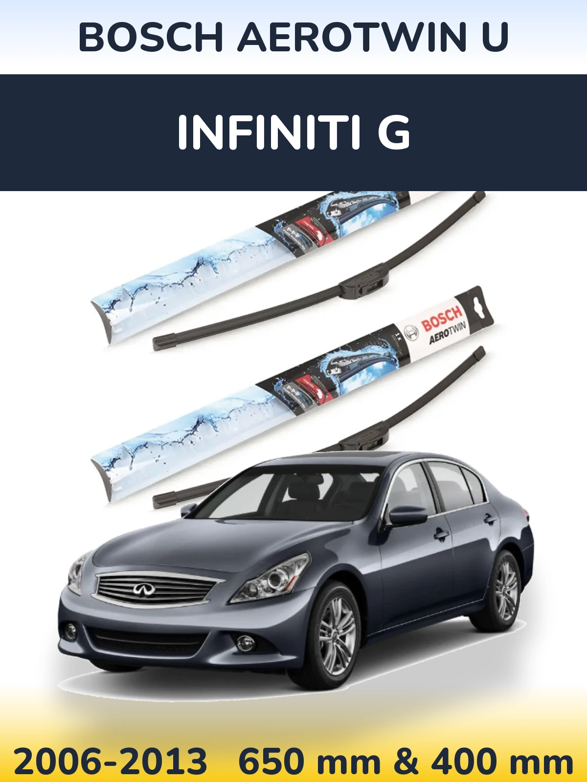 Ștergătoare BOSCH AeroTwin U pentru Infiniti G