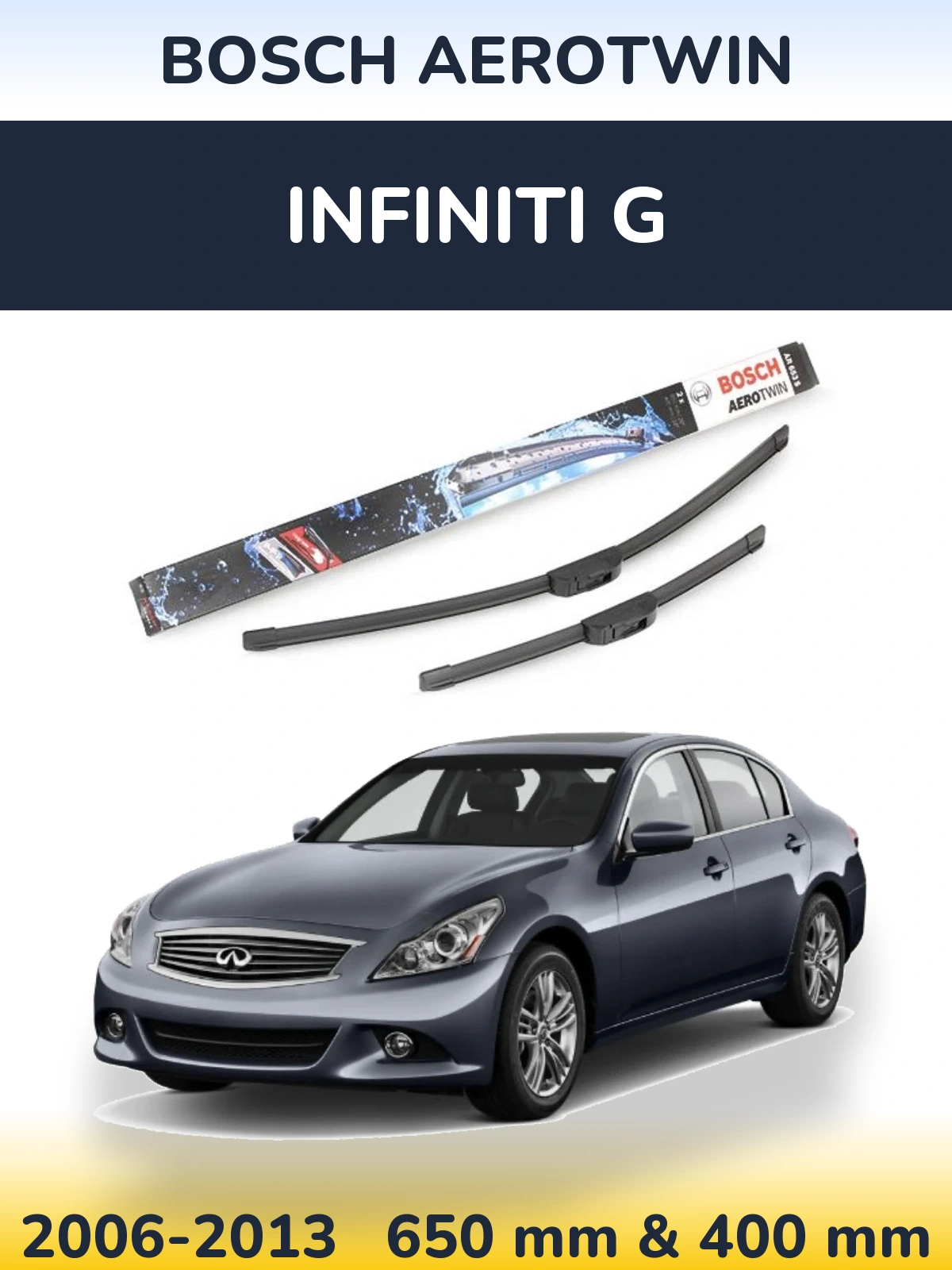 Ștergătoare BOSCH AeroTwin pentru Infiniti G