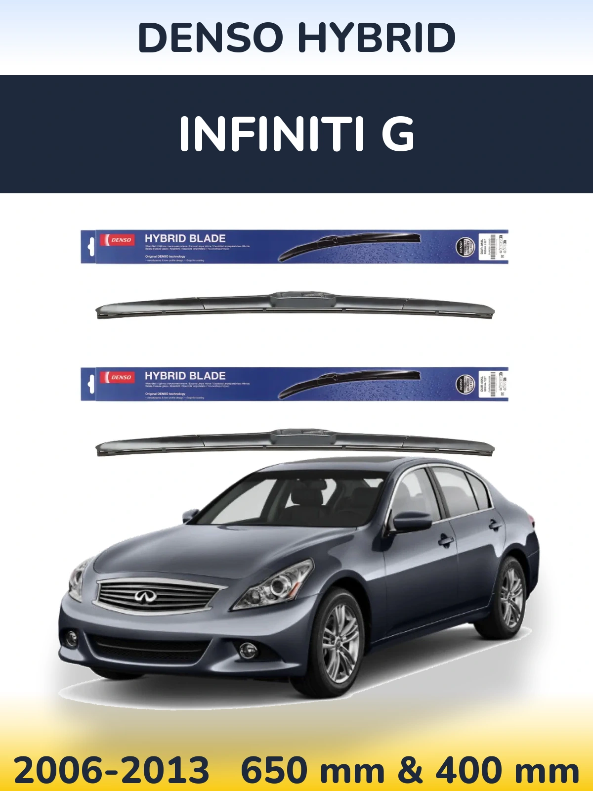 Ștergătoare Denso Hybrid pentru Infiniti G