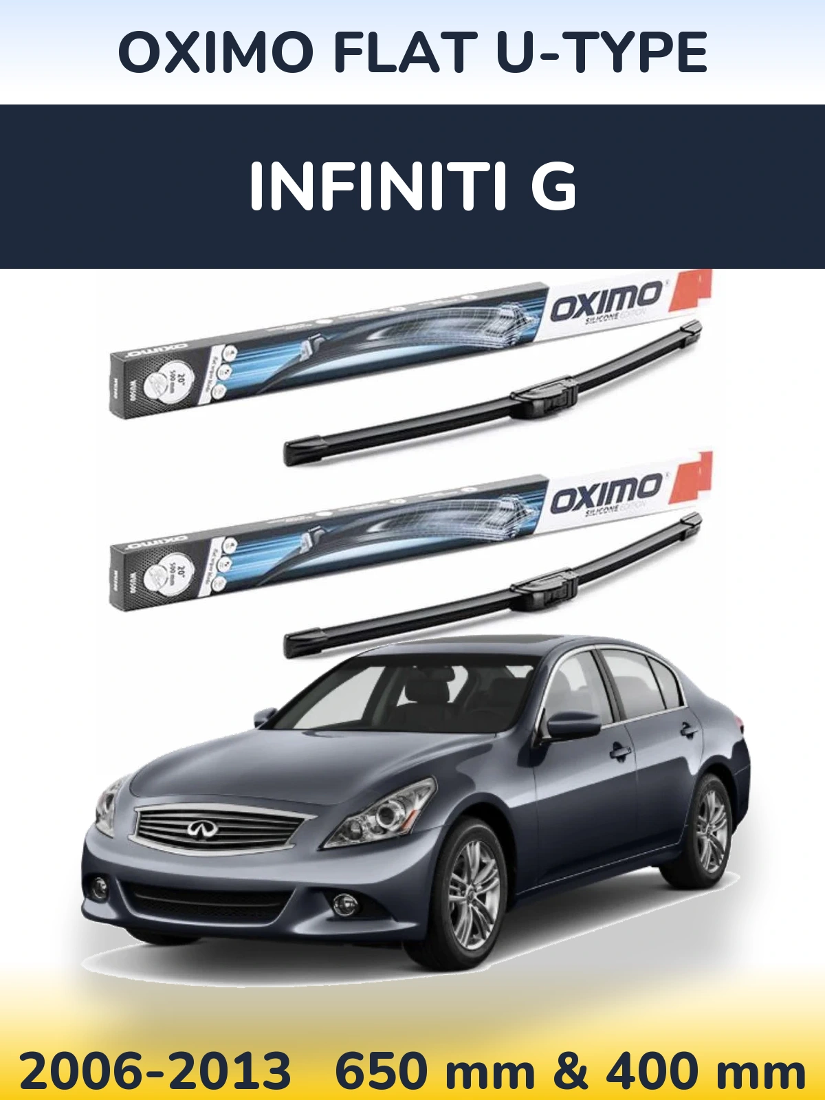 Ștergătoare Oximo Flat U-type pentru Infiniti G
