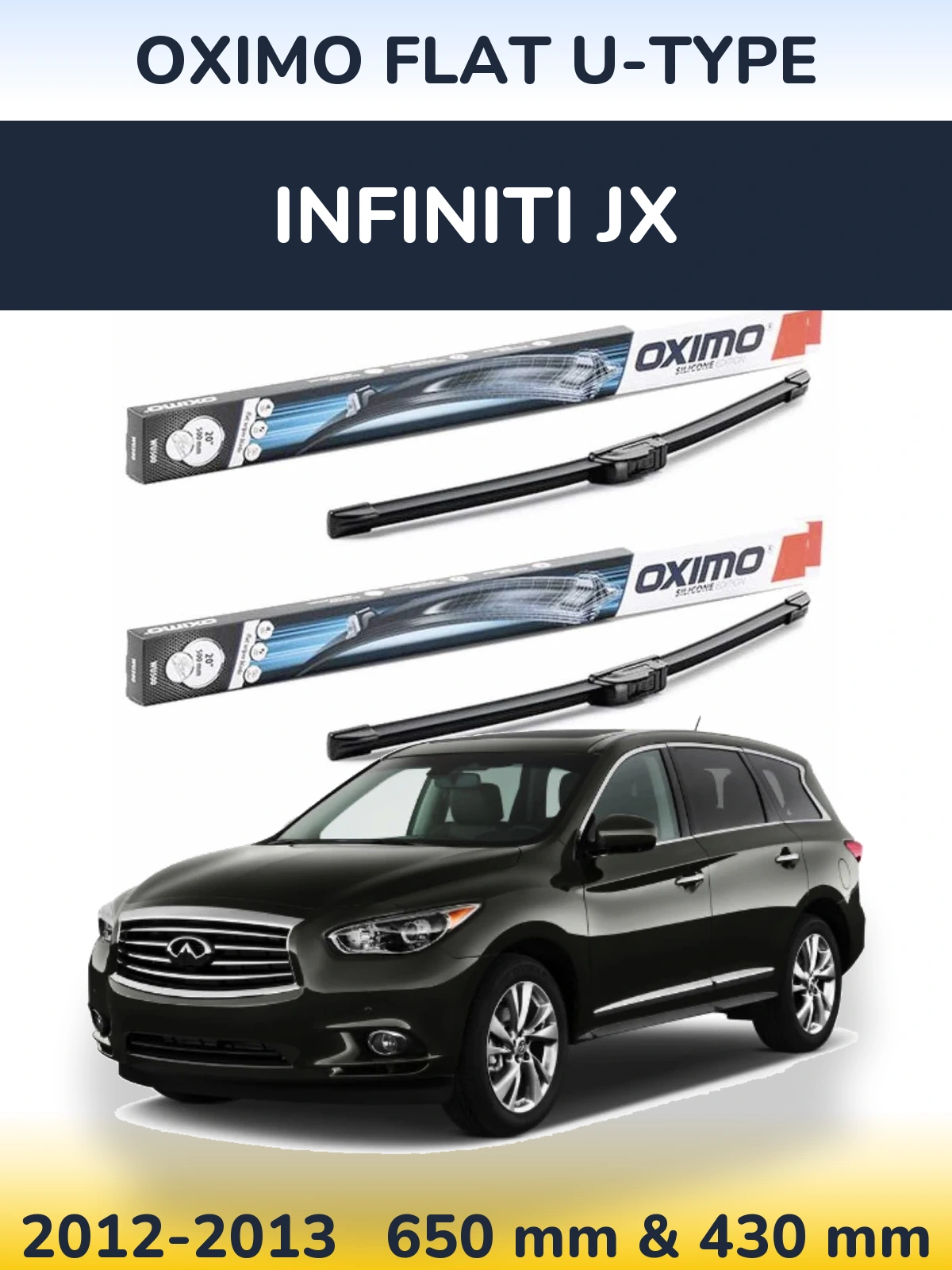 Ștergătoare Oximo Flat U-type pentru Infiniti JX