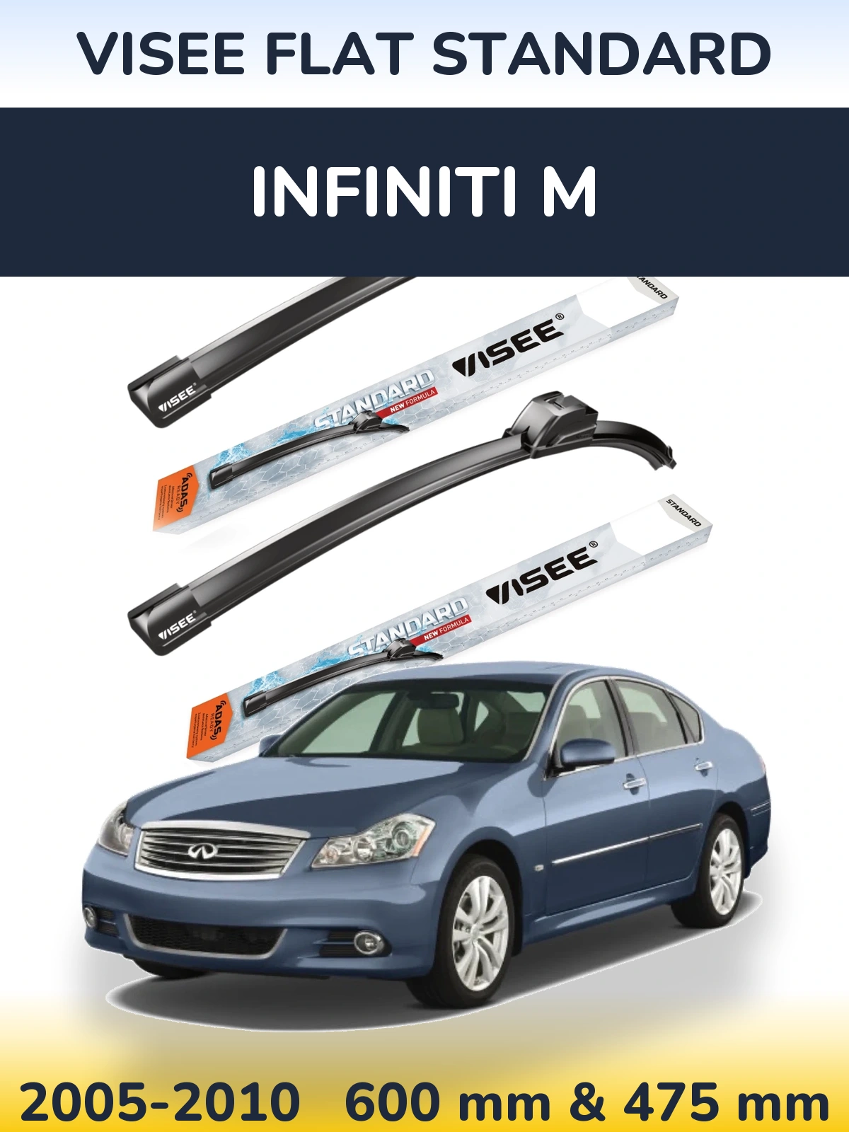 Ștergătoare VISEE FLAT STANDARD pentru Infiniti M